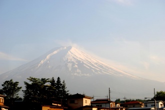 Monte Fuji desde Shimoyosida Station. Japón 2014.