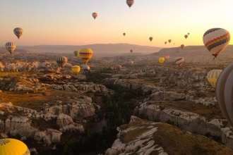 Sobrevolando el Parque Nacional de Göreme. Capadocia 2014.